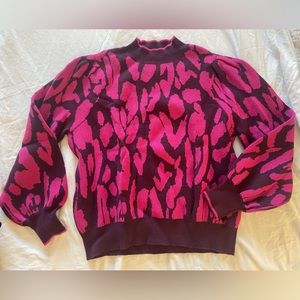 Who What Wear Animal Print Sweater